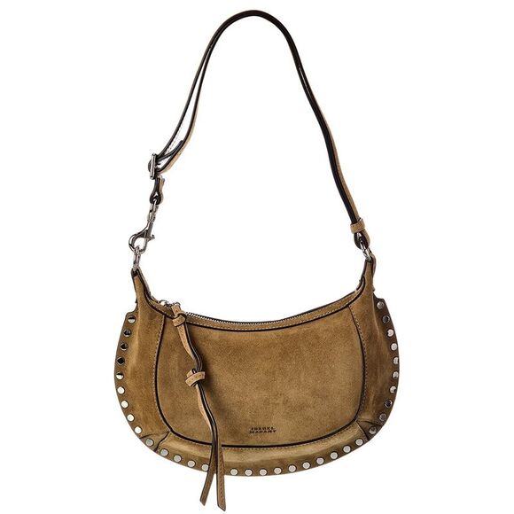Isabel Marant Handbags - Isabel Marant Oskan Moon Suede Hobo Bag, Brown